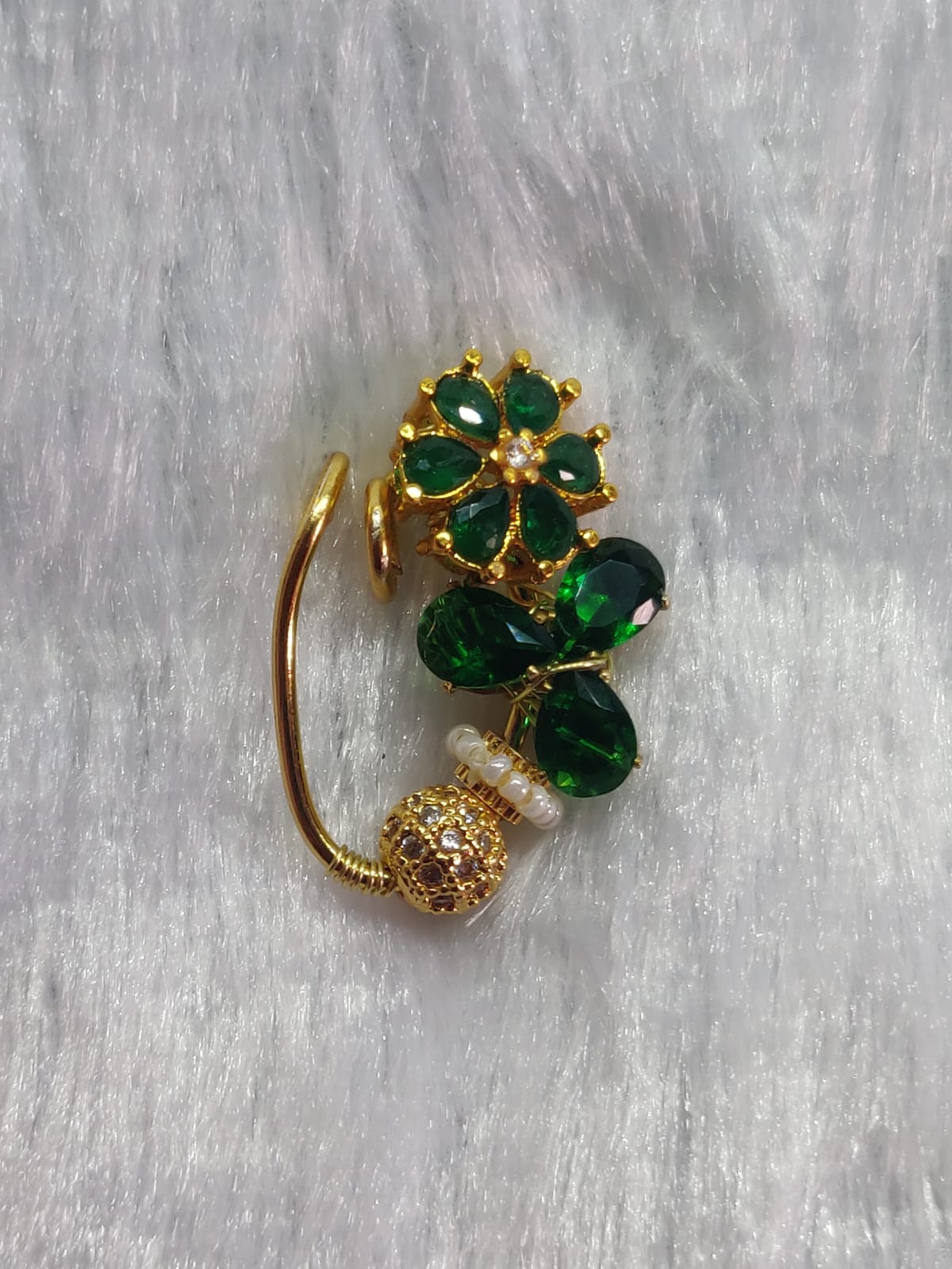 Party Wear Green Nath